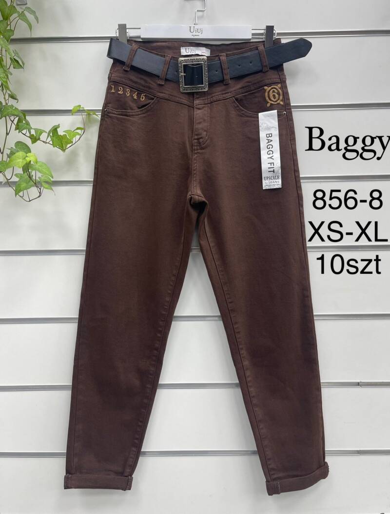 Spodnie damskie jeansy Roz XS-XL, 1 Kolor Paczka 10 szt